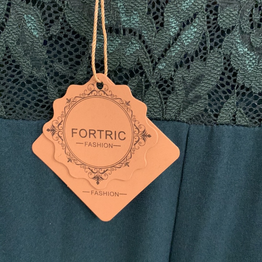 Fortric Dark Green Evening dress NWT - Picture 7 of 7